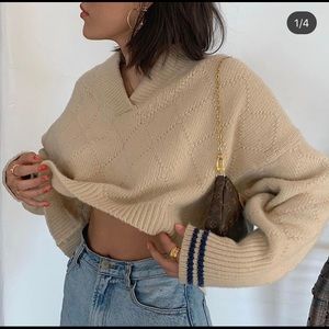 Maison Margiela off shoulder sweater